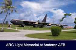 Aircraft Carrier USS Ronald Regan enters Apra Harbour Guam - Arc Light Vietnam B52 Memorial at Andersen AB Guam.